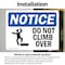 Signmission Do Not Climb Over Sign With Symbol, 7 in W x Rectangle, Vinyl Decal OS-2PACK-NS-D-57-L-11113 - alternate 4
